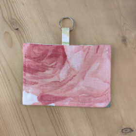 Porte badge rose