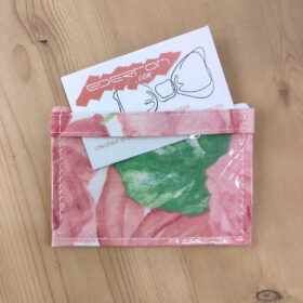 Porte badge rose