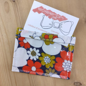 Porte badge fleurs style Vintage