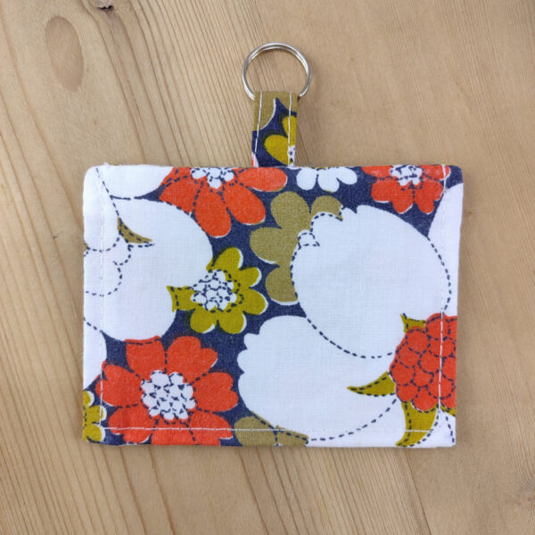 Porte badge fleurs style Vintage