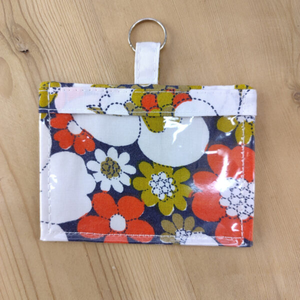 Porte badge fleurs style Vintage