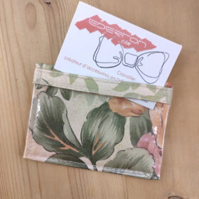 Porte badge floral