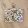 Porte badge fleuri