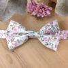 Nœud papillon Liberty dans les tons roses et sauge