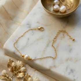 Bracelet perle nacrée Baroque