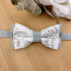 Noeud papillon feuillage vert sauge