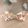 Noeud Papillon Enfant Jute et Fleuri Boho – Terracotta, Orange Brûlée & Vert Sauge