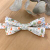 Noeud Papillon double Enfant Liberty Fleuri – Orangé, Bleu Ciel & Vert