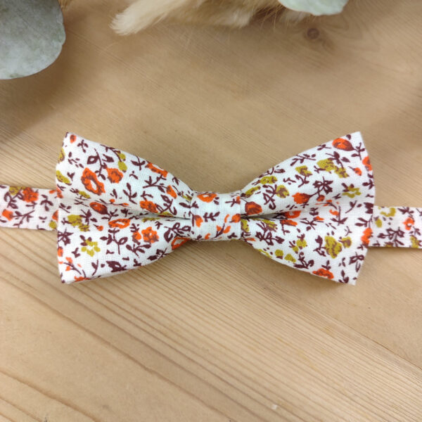 Noeud Papillon double Enfant Liberty – Orange & Vert