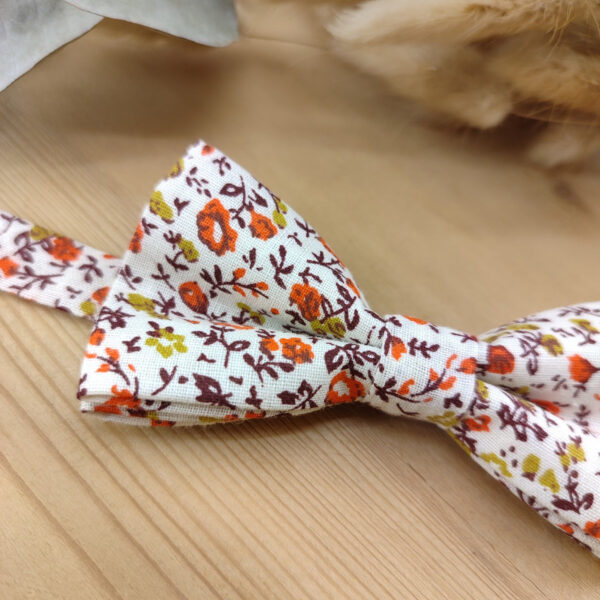 Noeud Papillon double Enfant Liberty – Orange & Vert