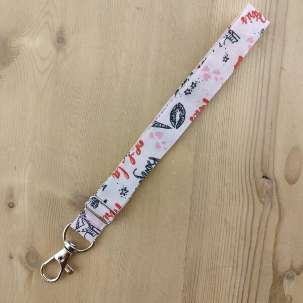 Cordon téléphone en tissu – Motif Paris