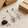 Boucles d'oreilles pendantes "Goutte d'Eau & Pampilles"