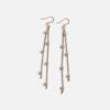 Boucles d'oreilles pendantes perles et chaîne et dorée - Ederton