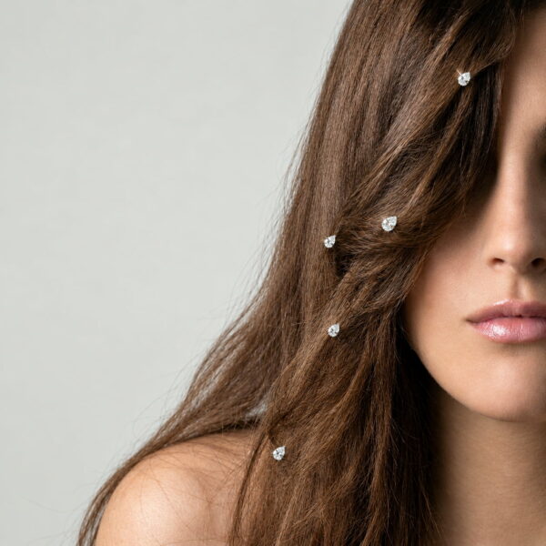 Alternative view of Bijoux pour cheveux en "Strass Swarovski" forme goutte
